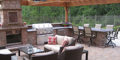 Ultimate Outdoor Kitchen and Living Room in Minneapolis