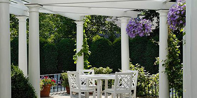 Custom Built Pergola For Outdoor Seating Area