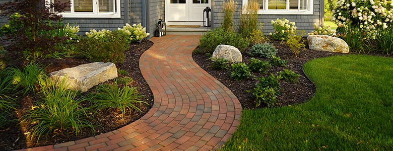 Curvy Walkway to Front Door